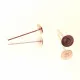 20x rosegoldfarben Ohrstecker 12x4mm zum Bekleben - Schmuckzubehör Ohrringe basteln - Leisure-Beads DIY