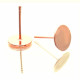 10x rosegoldfarben Ohrstecker 12x8mm zum Bekleben - Schmuckzubehör Ohrringe basteln