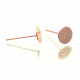 Rosegoldfarben Ohrstecker 12x6mm zum Bekleben - Schmuckzubehör Ohrringe basteln