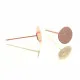 Rosegoldfarben Ohrstecker 12x6mm zum Bekleben - Schmuckzubehör Ohrringe basteln - Leisure-Beads DIY