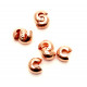 Rosegoldfarbene Kaschierperlen 6mm Dicke 4mm Cover Crimp Perlen - Schmuckzubehör