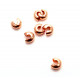 20 rosegoldfarben Kaschierperlen 5x3mm Cover Crimp Perlen - Schmuckzubehör