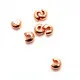 20 rosegoldfarben Kaschierperlen 5x3mm Cover Crimp Perlen - Schmuckzubehör - Leisure-Beads DIY