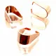 5x rosegoldfarben Collierschlaufe 9,5x5mm Anhängerhaken - Schmuckzubehör Collierschlaufe - Leisure-Beads DIY