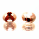 Rosegoldfarbene Kaschierperlen 6mm Dicke 4mm Cover Crimp Perlen - Schmuckzubehör