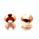 20 rosegoldfarben Kaschierperlen 5x3mm Cover Crimp Perlen - Schmuckzubehör