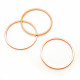 Rosegoldfarben Ring 25x1mm geschlossen - Schmuckzubehör