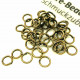 Bronzefarben Biegering 5mm rund - bronze Schmuckzubehör