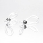 2x hochtransparente Brillenketten Verbinder 20x6mm - Schmuckzubehör