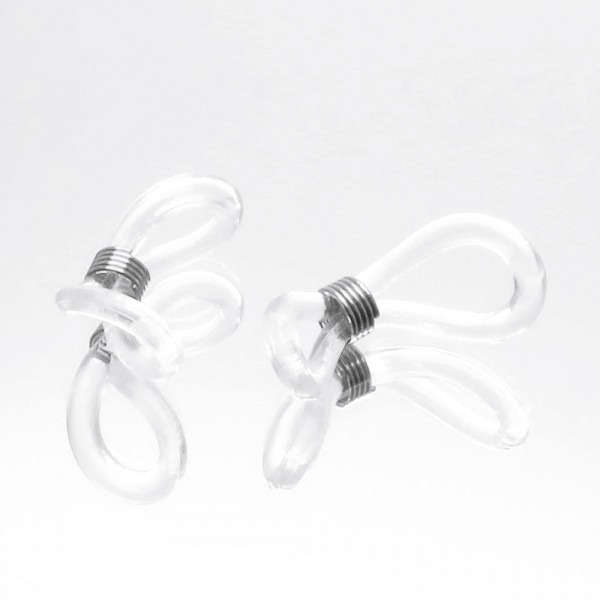 2x hochtransparente Brillenketten Verbinder 20x6mm - Schmuckzubehör - Leisure-Beads DIY
