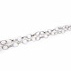 Silberfarbene Gliederkette 8x6mm - Schmuckzubehör
