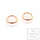2x rosevergoldete 925er Biegeringe 5mm x 0,7mm Sterling Silber Binderinge - Schmuckzubehör - Leisure-Beads DIY