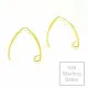 2x vergoldete 925er Ohrhaken 22mm Sterling Silber - Schmuckzubehör aus 925 Silber - Leisure-Beads DIY