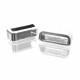 Silberfarbene Schiebeperle 13x5mm Innen 10x2,5mm - Schmuckzubehör Schiebeperle