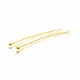 4 goldfarben Nietstifte 50mm Schmuckdraht mit rundem Kopf - Schmuckzubehör Nietstifte - Leisure-Beads DIY
