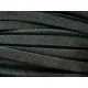 1m Wildlederband 1,5x3mm Schwarz synth. Lederband für Halsband - Schmuckzubehör - Leisure-Beads DIY