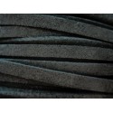 1m schwarzes synth. Wildlederband 3mm - Schmuckzubehör