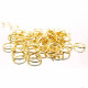 Goldfarbener Biegering 6,4mm x 0,7mm Binderinge - Schmuckzubehör