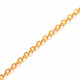 Edelstahl Gliederkette 2,5x2mm goldfarben - Edelstahl Schmuckzubehör