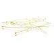 20 goldfarbene Nietstifte 60mm x 0,6mm mit rundem Kopf - Schmuckzubehör Nietstifte - Leisure-Beads DIY