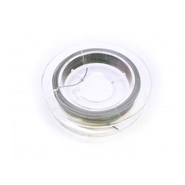 10m Schmuckdraht 0,45mm silberfarben Nylon ummantelt - Fädelmaterial Schmuckzubehör - Leisure-Beads DIY