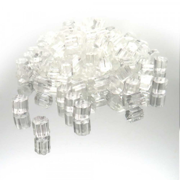 50 Stück Ohrstopper 3mm transparent in Box - Schmuckzubehör - Leisure-Beads DIY