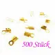 Goldfarben Endkappe 6x2mm Schmuckbandklemme - Schmuckzubehör - Leisure-Beads DIY