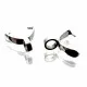 1x Edelstahl Collierschlaufe 9x7x2,5mm silberfarben Anhängerhaken - Schmuckzubehör - Leisure-Beads DIY