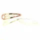 2x goldfarben Haarclip 49x14mm Rohling für Haarklammern - Haarklemmen - Leisure-Beads DIY
