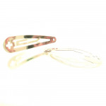 2x goldfarben Haarclip 49x14mm Rohling für Haarklammern - Haarklemmen
