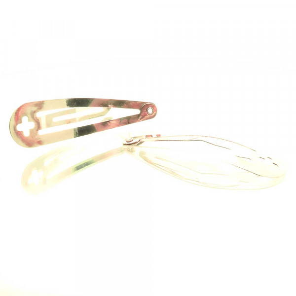 2x goldfarben Haarclip 49x14mm Rohling für Haarklammern - Haarklemmen - Leisure-Beads DIY