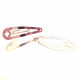2x rosegoldfarben Haarclip 49x14mm Rohling für Haarklammern - Haarklemmen