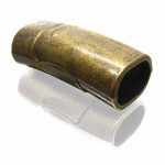 1x bronzefarben Magnetverschluss Innen 10,5x6,7mm 26x13mm - Schmuckzubehör