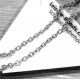 10m Edelstahl Kette 4x3mm silberfarben Schmuckkette Gliederkette - Edelstahl Schmuckzubehör