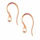 2 Stück Edelstahl Ohrfedern 22x11,5mm rosegoldfarben mit Stopper - Edelstahl Schmuckzubehör Ohrringe - Leisure-Beads DIY