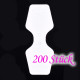200 weiße Schmuck Karten 95x37mm für Halsketten Papier ohne Schrift Schmuckset Display - Schmuckzubehör