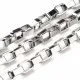 Edelstahl Kastenkette 8x5mm silberfarbene Schmuckkette Venezianerkette - Edelstahl Schmuckzubehör - Leisure-Beads DIY
