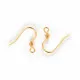 Goldfarbene Edelstahl Ohrfedern 16x15,5mm mit Stopper - Edelstahl Schmuckzubehör Ohrringe - Leisure-Beads DIY
