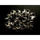 20x Karabinerhaken hellsilberfarben glatt 12mm - Schmuckzubehör