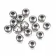 Edelstahl Perle 5x4,5mm Loch 2mm Kugel silberfarben Spacer Metallperle - Edelstahl Schmuckzubehör - Leisure-Beads DIY