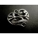 Trachtenherz Herzanhänger ca. 23x23x8mm silberfarben Schmuckanhänger - Schmuckzubehör
