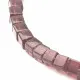 75x Amethystfarbene 4x4mm Glas Würfel Perlen Cubes - Glasschmuck Schmuckzubehör - Leisure-Beads DIY