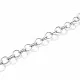 Edelstahl Kette 6,5x5,4x1mm silberfarbene Schmuckkette - Edelstahl Schmuckzubehör - Leisure-Beads DIY