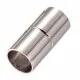 1x Edelstahl Magnetverschluss 20x9mm Innen 8mm silberfarben - Edelstahl Schmuckzubehör - Leisure-Beads DIY