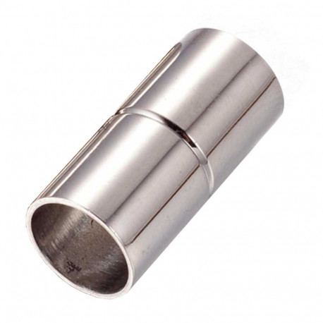 Leisure-Beads - 1x Edelstahl Magnetverschluss Innen 8mm 20x9mm silberfarben - Schmuckzubehör