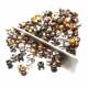 500 Kaschierperlen 4mm im Mix Cover Crimp Perlen - Schmuckzubehör