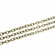 Bronzefarbene Kette 3x4,6x0,9mm Gliederkette - Schmuckzubehör
