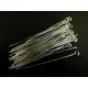 30 Kettelstifte ca. 50mm hellsilberfarben Schmuckdraht mit Öse - Schmuckzubehör - Leisure-Beads DIY