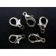 5x großer Karabinerhaken silberfarben glatt 14mm - Schmuckzubehör - Leisure-Beads DIY