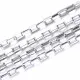 Edelstahl Kastenkette 3,5x2mm silberfarben - Edelstahl Schmuckzubehör - Leisure-Beads DIY